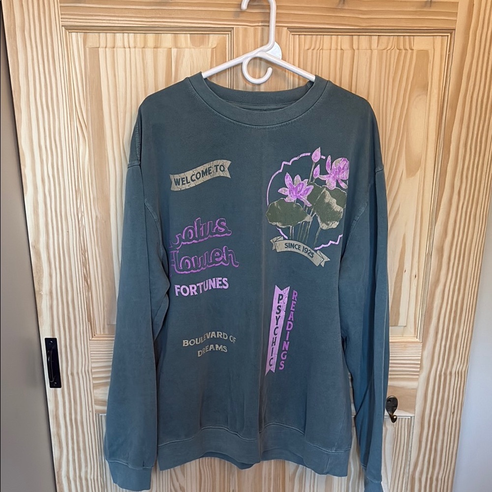 Urban Outfitters Teal Oversized Sweatshirt